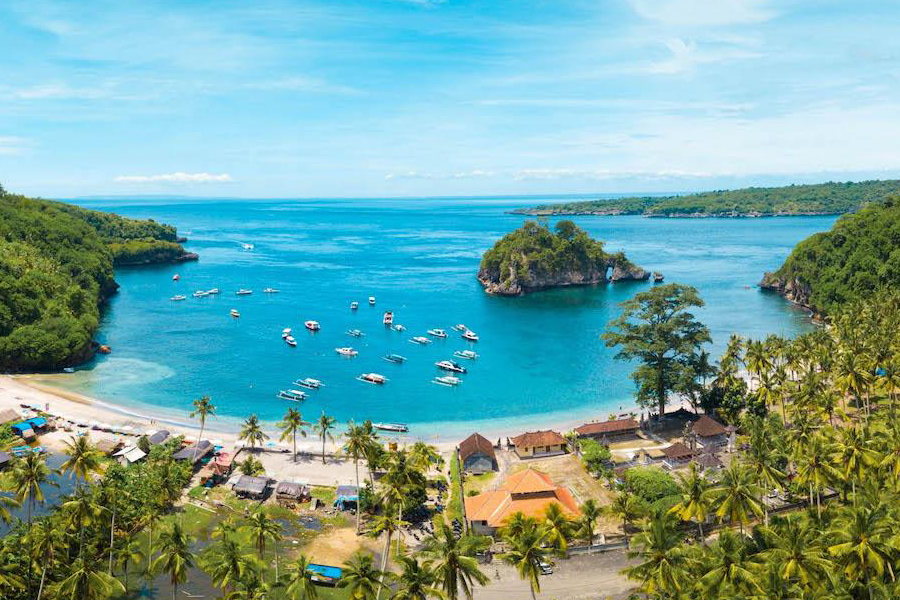 Crystal Bay top view, West Nusa Penida