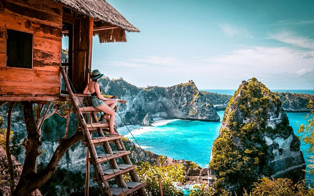 View from Molenteng Tree House, Nusa Penida